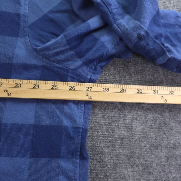 Vineyard Vines Slim Fit Longshore Shirt 2XL Blue Plaid Flannel Long Sleeve - Picture 5 of 8